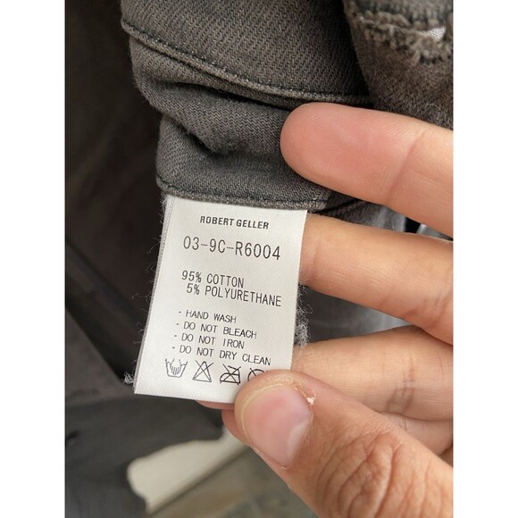 Robert Geller Double Breasted Trench Coat Men's 48 (Large) Missing Belt / Fading - Picture 14 of 14